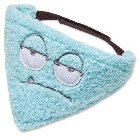 Touchdog 'Dizzy-Eyed Cyclops' Cotton Velcro Dog Bandana and Scarf (Color: Blue, size: small)